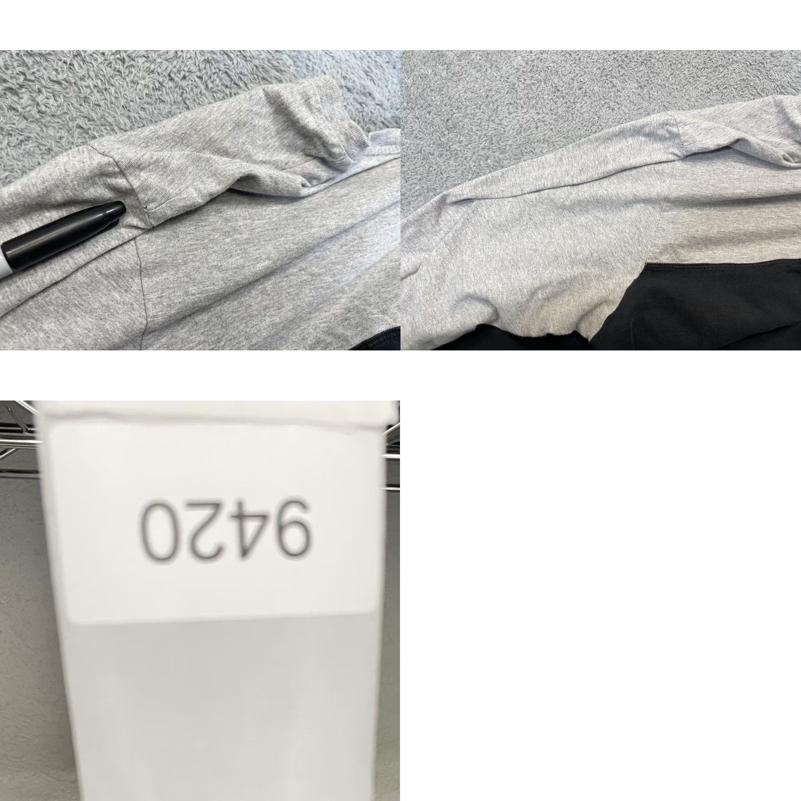 Calvin Klein Calvin Klein Shirt Men Large Gray Black Long Sleeve Colorblock Crewneck Spellout Size US L / EU 52-54 / 3 - 9 Thumbnail
