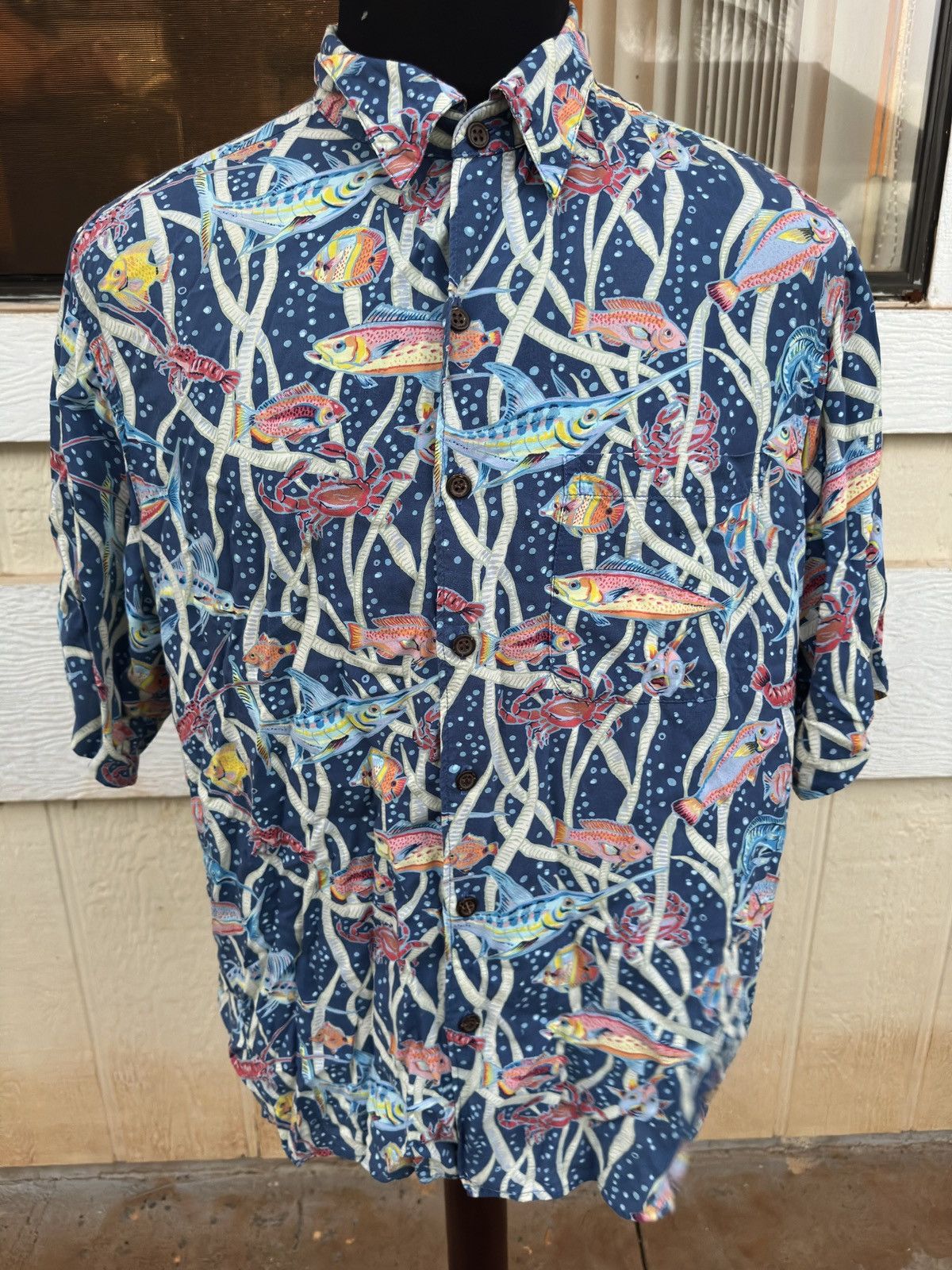 Reyn Spooner PreOwned Reyn Spooner Multicolored Hawaiian Print Men's M Size US M / EU 48-50 / 2 - 1 Thumbnail