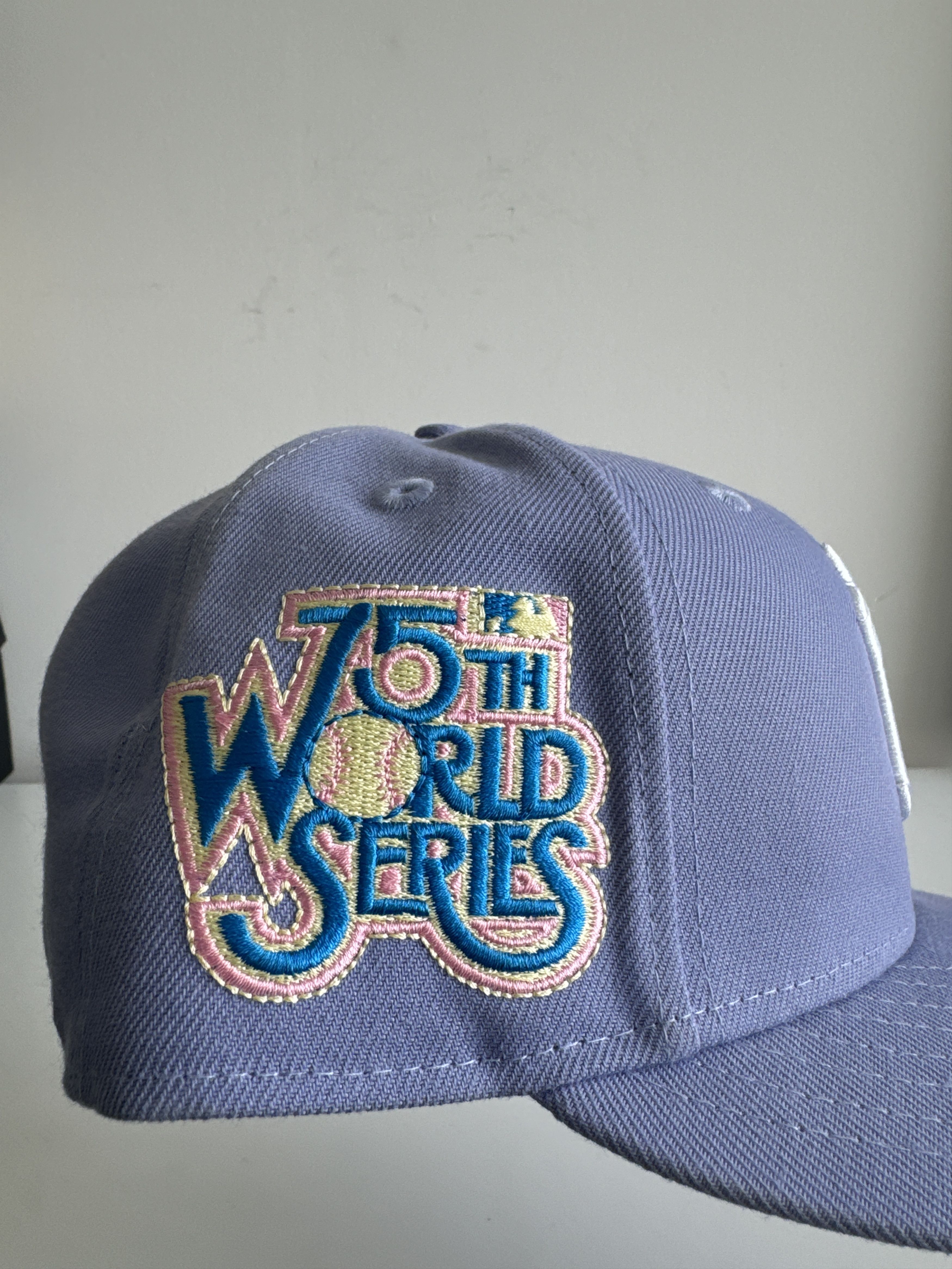 Hat Club × New Era 7 1/2 Sugar Shack NY Yankees 1978 WS Patch Fitted - Lavender Size ONE SIZE - 4 Thumbnail