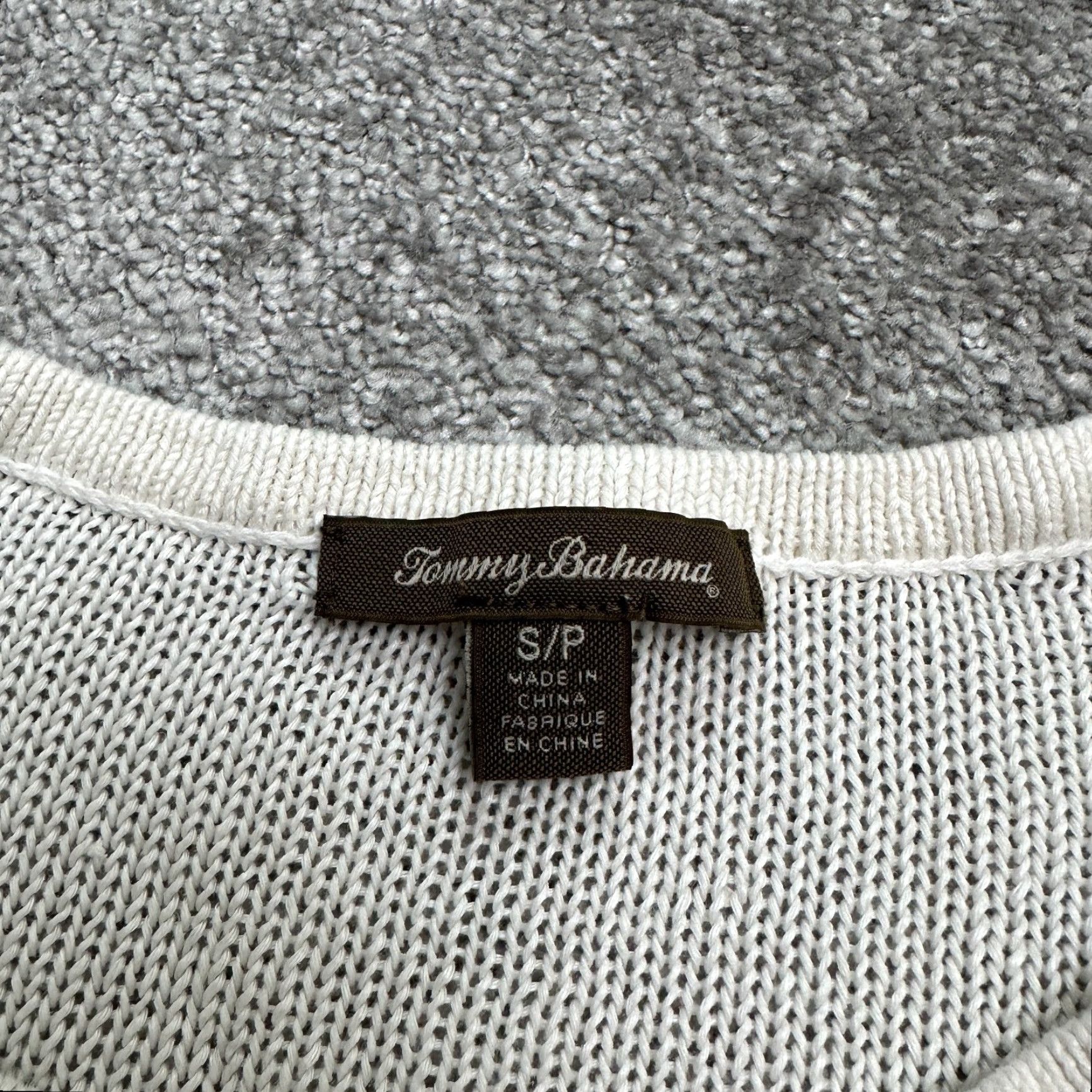Tommy Bahama Tommy Bahama Linen Sweater Womens Small White Round Neck Lightweight Casual Knit Size S / US 4 / IT 40 - 6 Thumbnail