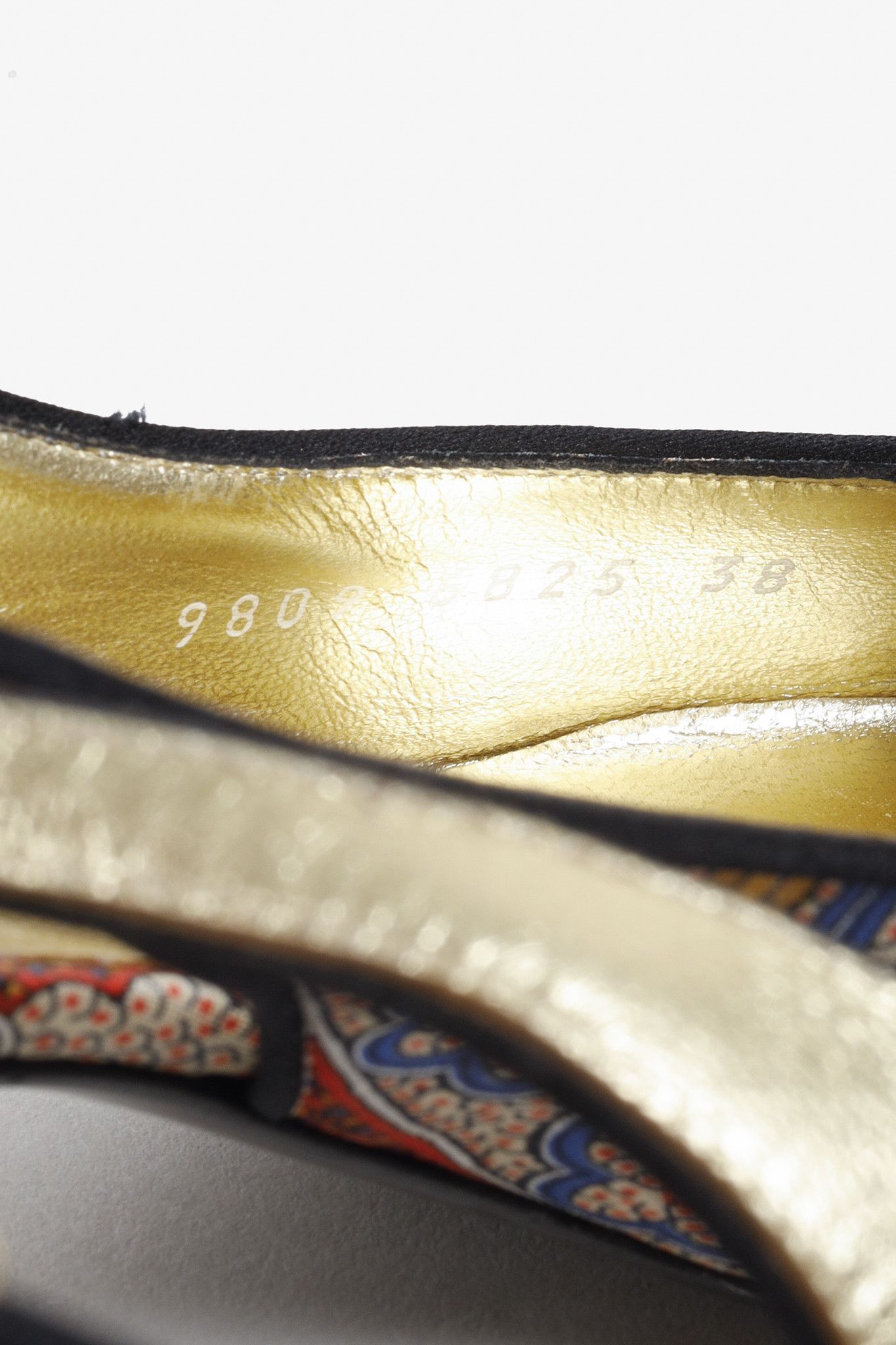 Dolce & Gabbana Patchwork Print Cameo Slingback Heels
