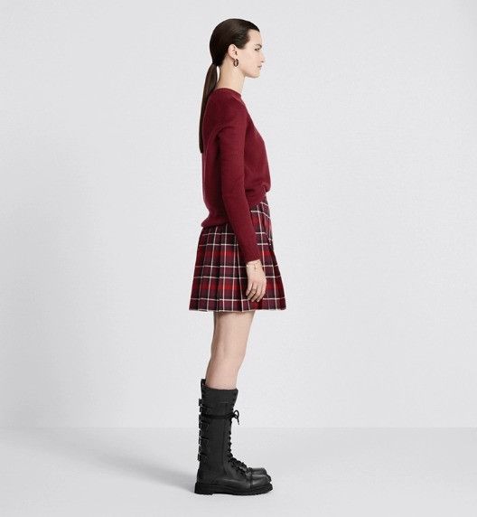 Dior o1w1db10225 Pleated Short Skirt in Multicolor Size 28" / US 6 / IT 42 - 3 Thumbnail