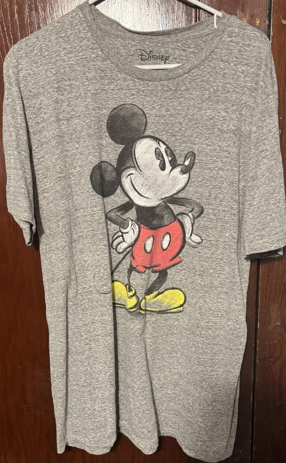 Disney Mickey Mouse Disney T Shirt Gray Men's Size XL Size US XL / EU 56 / 4 - 1 Thumbnail