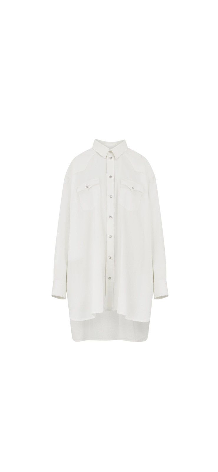 image of Celine Cowboy Painter Shirt In White Denim, Men's (Size Small)