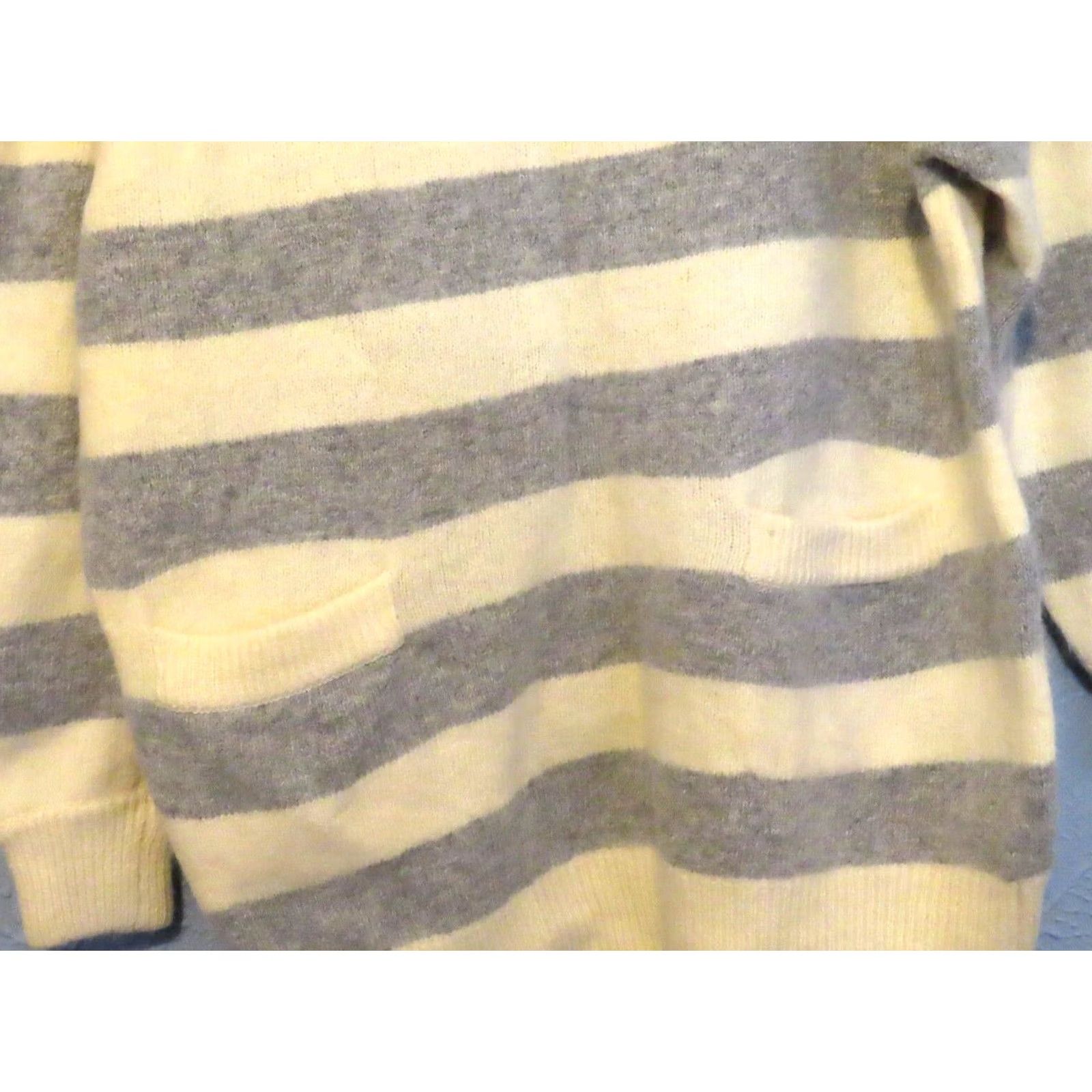 Vintage VINTAGE Tony Lambert Women Sweater L Wool Striped Crew Neck Pullover White N/A Size L / US 10 / IT 46 - 2 Thumbnail