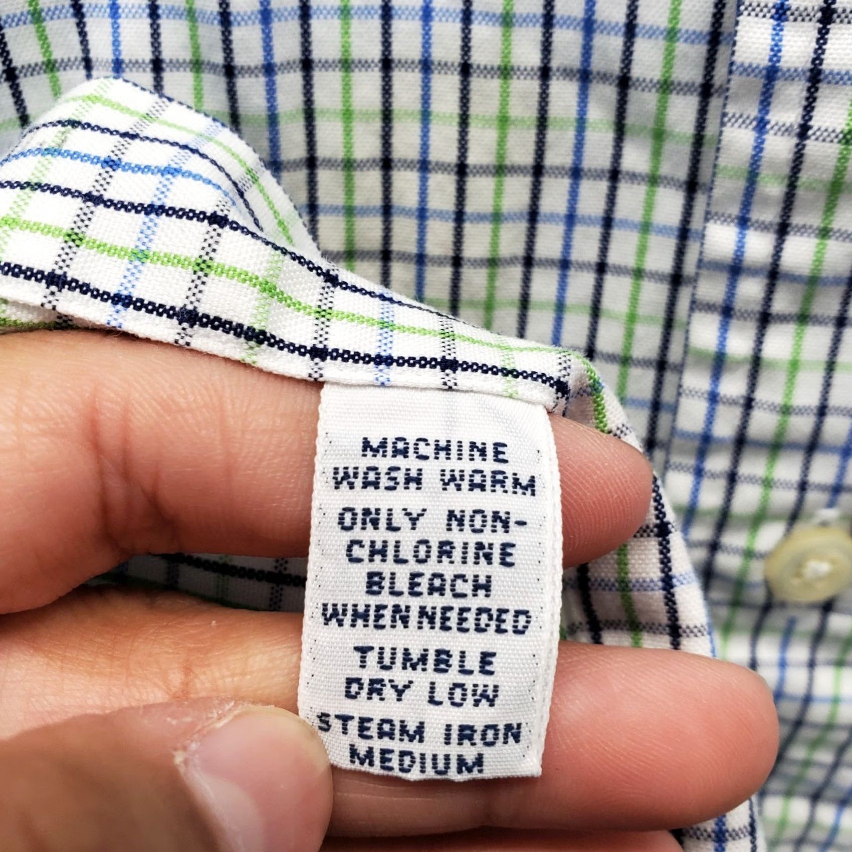 Ralph Lauren Ralph Lauren VTG Yarmouth Dress Shirt Mens 17.5 Multicolor Pony Logo Pinpoint Oxford Shirt Mens Color Multicolor 100% Cotton Plaid商务 Mens Size 48R - 6 Thumbnail