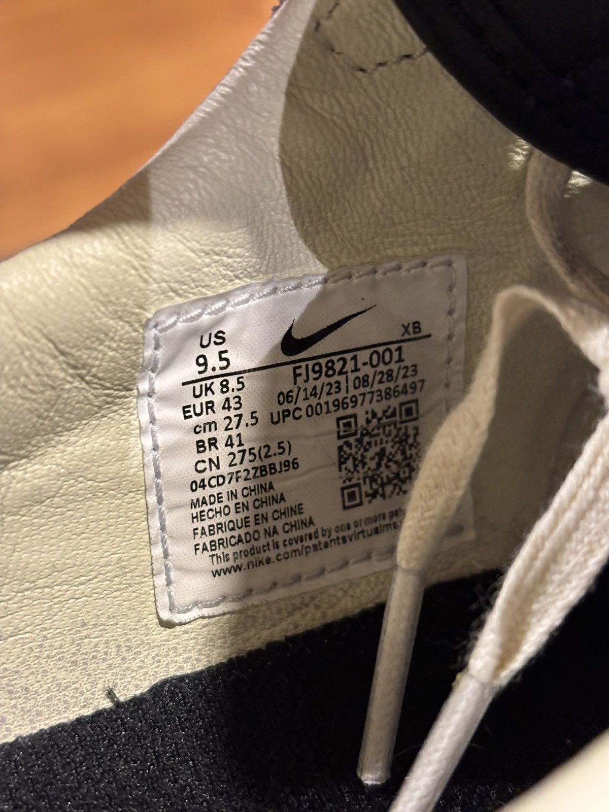 Bode × Nike Nike X Bode Astrograbber ‘Black Coconut Milk’ Size US 9 / EU 42 - 6 Thumbnail