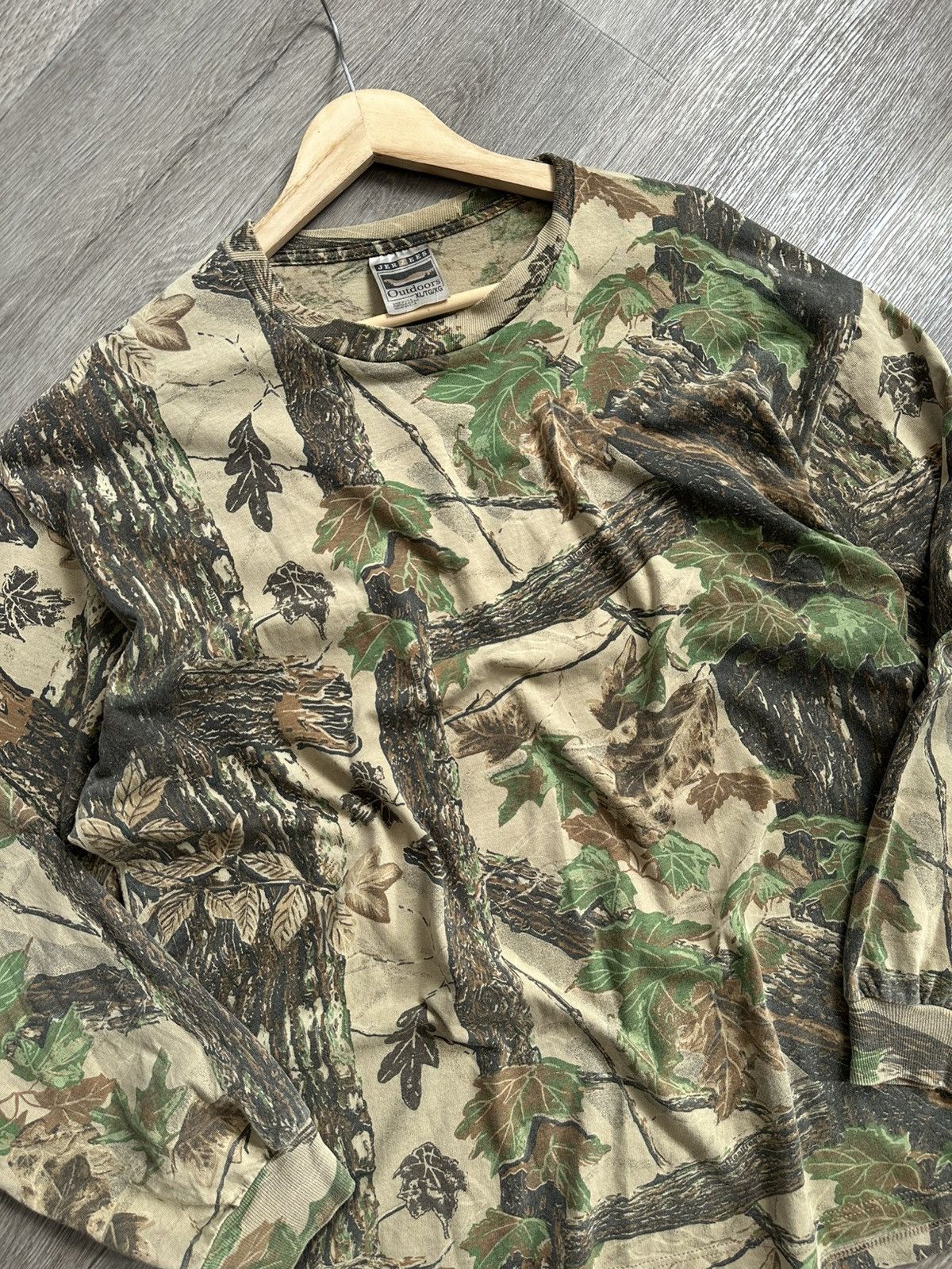 Jerzees 🫧Vintage 90s Jerzees Outdoors Realtree Camo Long Sleeve Size US XL / EU 56 / 4 - 3 Thumbnail