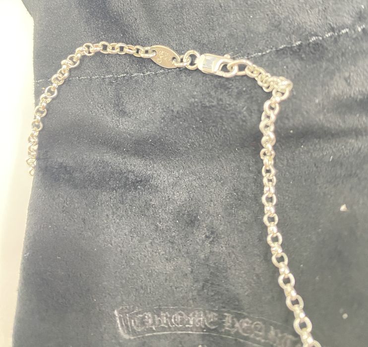 Chrome Hearts Chrome Hearts Safety Pin 18 inches Roll Chain Necklace