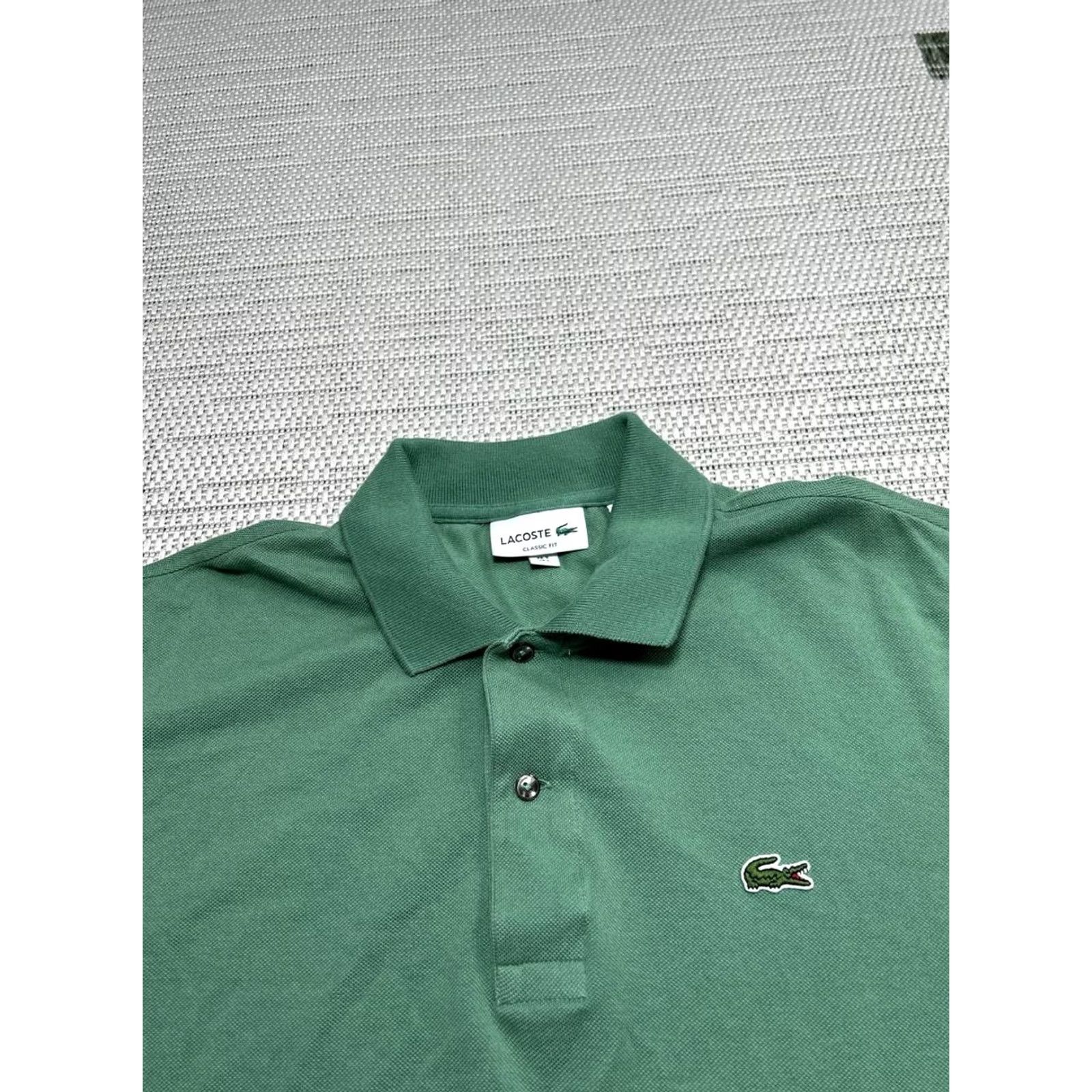 Lacoste Lacoste Polo Shirt Mens Large Green Cotton Knit Golf Size US L / EU 52-54 / 3 - 2 Thumbnail