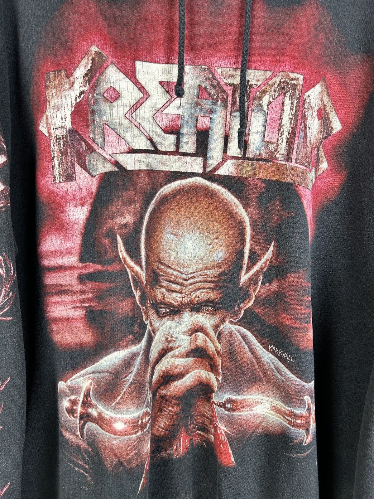 Band Tees 90s Kreator Outcast Tour 1997 Thrash Metal Band Hoodie L Size US L / EU 52-54 / 3 - 2 Thumbnail