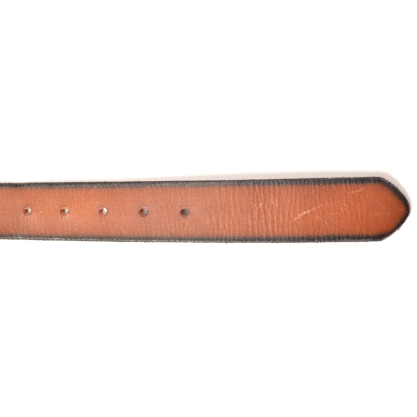 Johnston & Murphy Johnston & Murphy Brown Genuine Leather Belt 75-7418, Size 38, Made in China, Men, Brown Leather Belt Size 38 - 3 Thumbnail