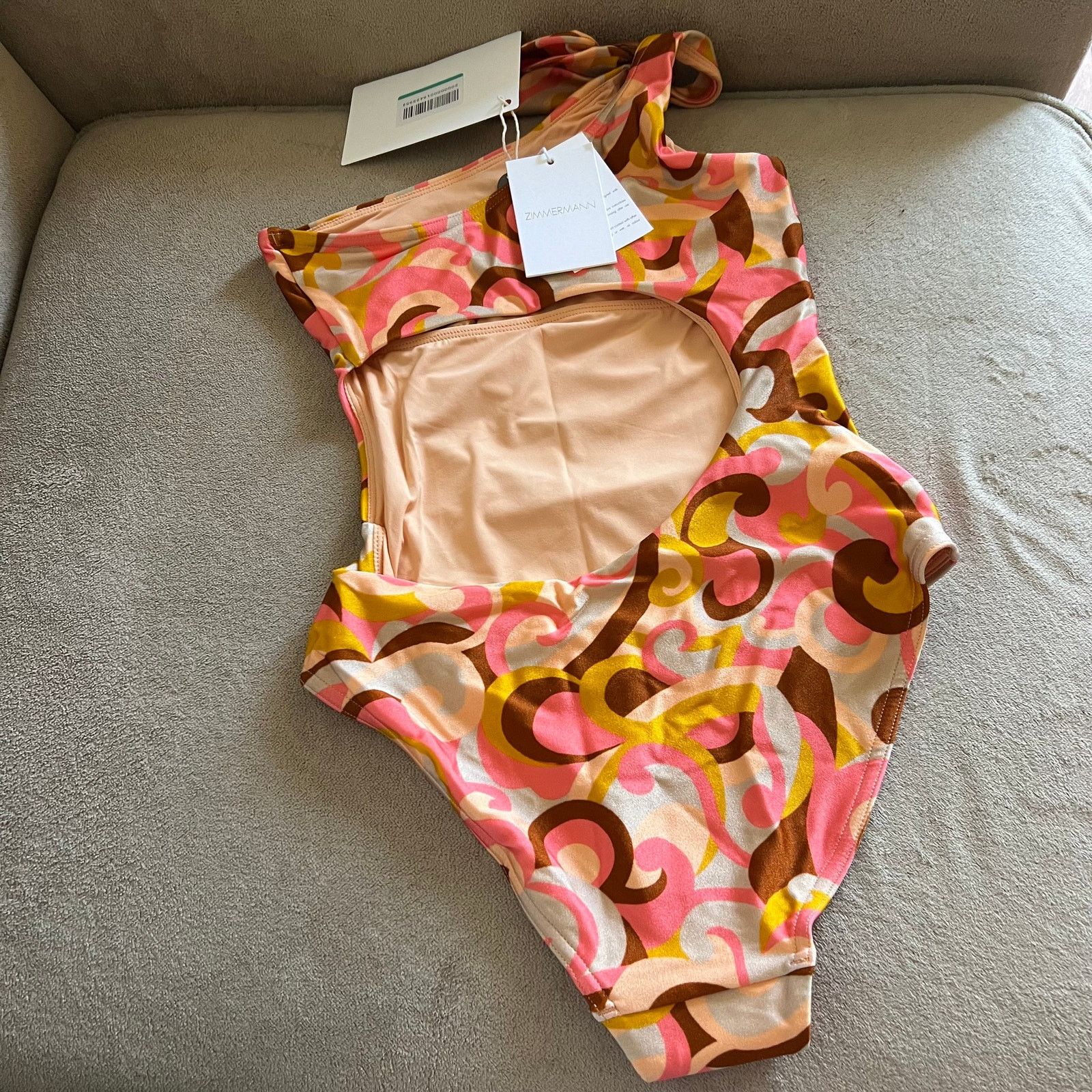 Zimmermann Zimmermann One-shoulder buckled swimsuit size 0 US 2-4 Size XS / US 0-2 / IT 36-38 - 5 Thumbnail