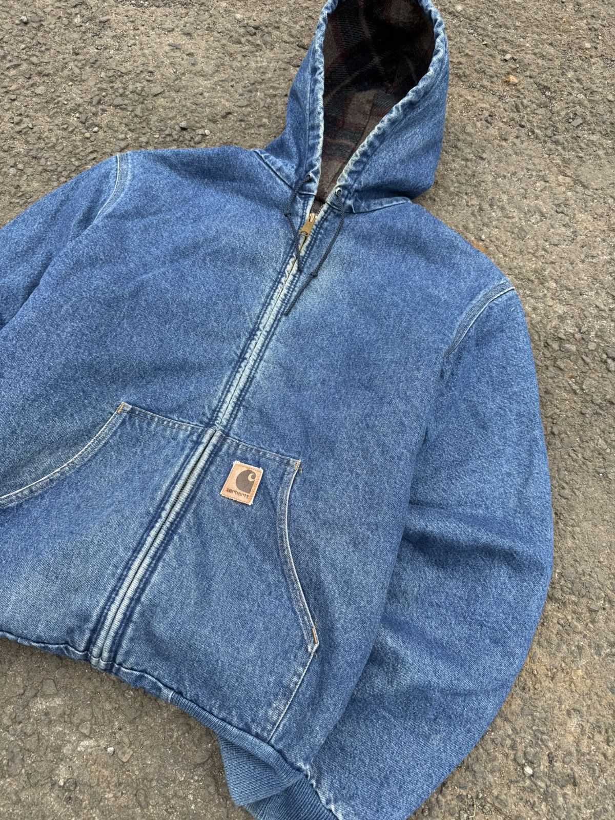 Carhartt 90s Denim Carhartt Active J08 DST Jacket Size US L / EU 52-54 / 3 - 3 Thumbnail