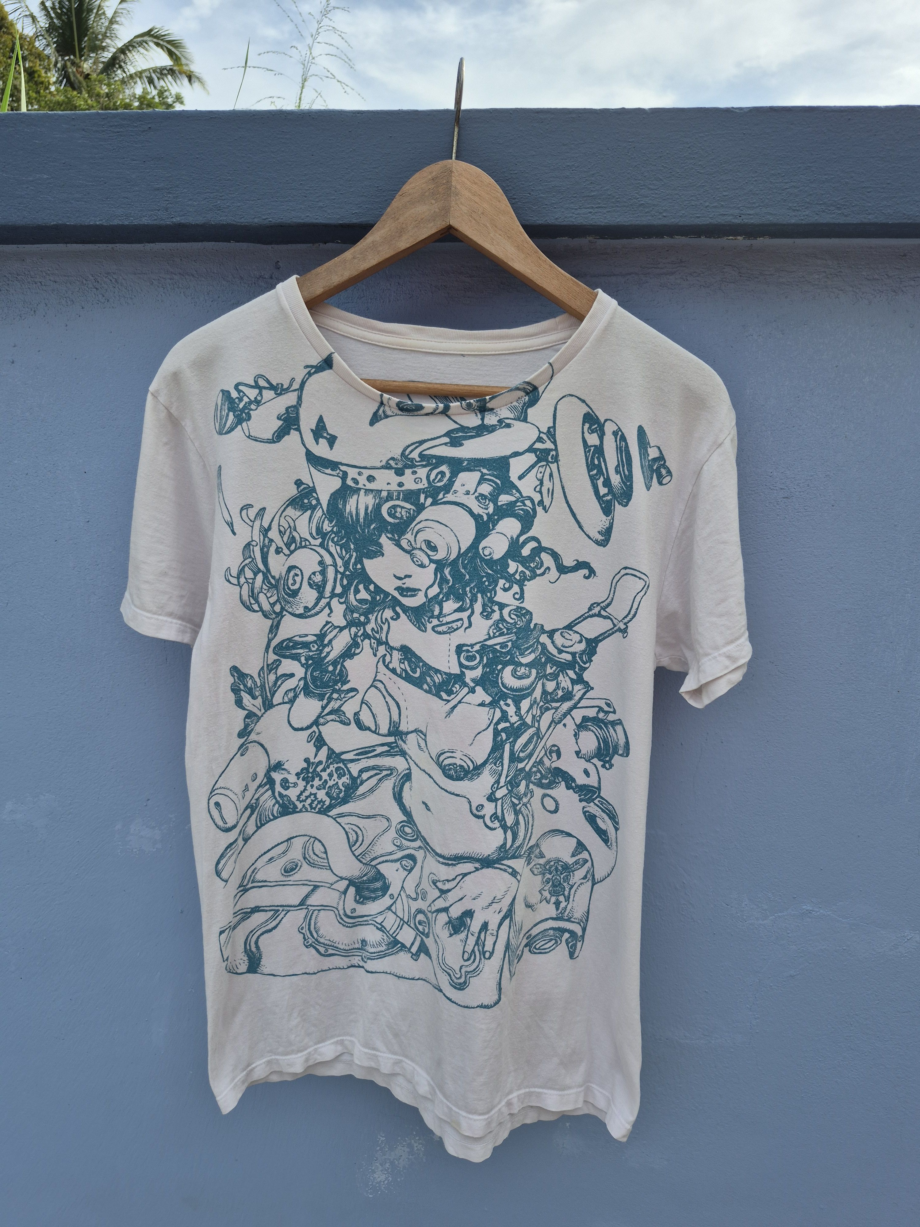 Japanese Brand 🔥 Japanese Anime Cartoon Cyborg Cyberpunk Tee Size US M / EU 48-50 / 2 - 2 Thumbnail
