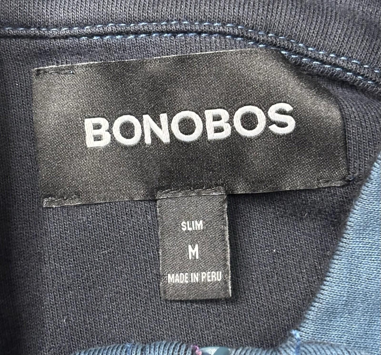 Bonobos Bonobos Sweater Mens Medium Slim Fit 1/4 Zip Pullover Blue Size US M / EU 48-50 / 2 - 2 Thumbnail