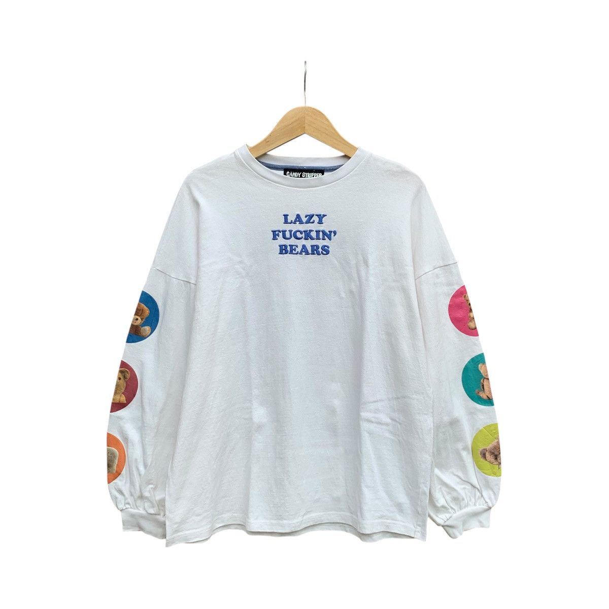 Angel Blue × Hysteric Glamour × Japanese Brand 2000s Candy stripper longsleeave Size US L / EU 52-54 / 3 - 1 Thumbnail
