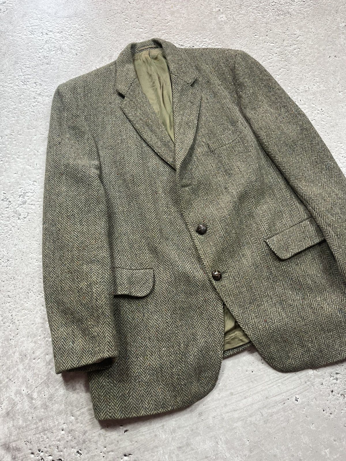 Magee × Vintage Vintage Magee Donegal Tweed Blazer Pure Wool Ireland Size 42R - 7 Thumbnail