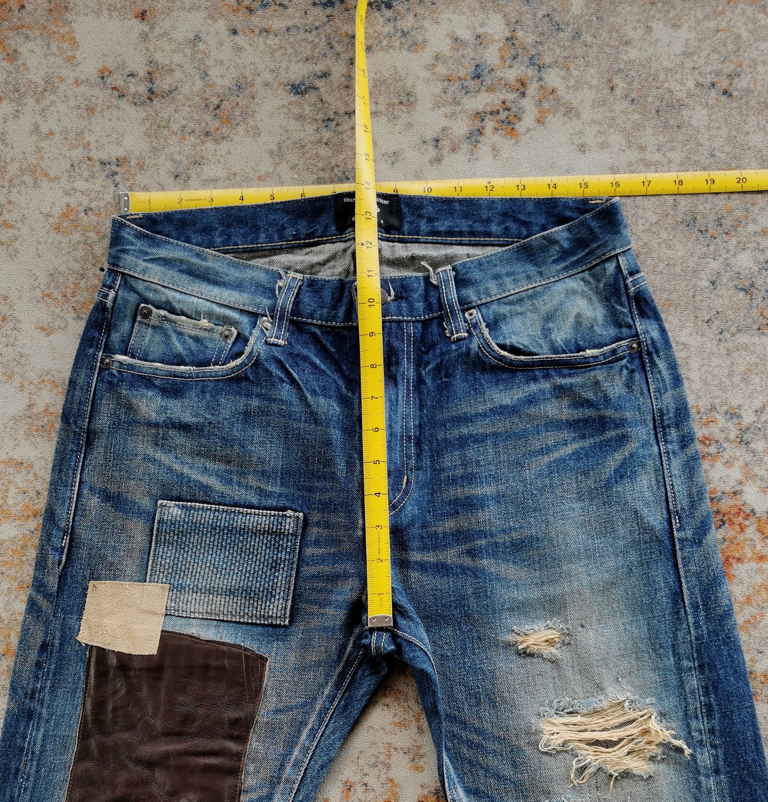 Comme des Garcons Glamp Selvedge Patchwork Jeans STYLE comme des garcons 32x31 Size US 32 / EU 48 - 4 Thumbnail