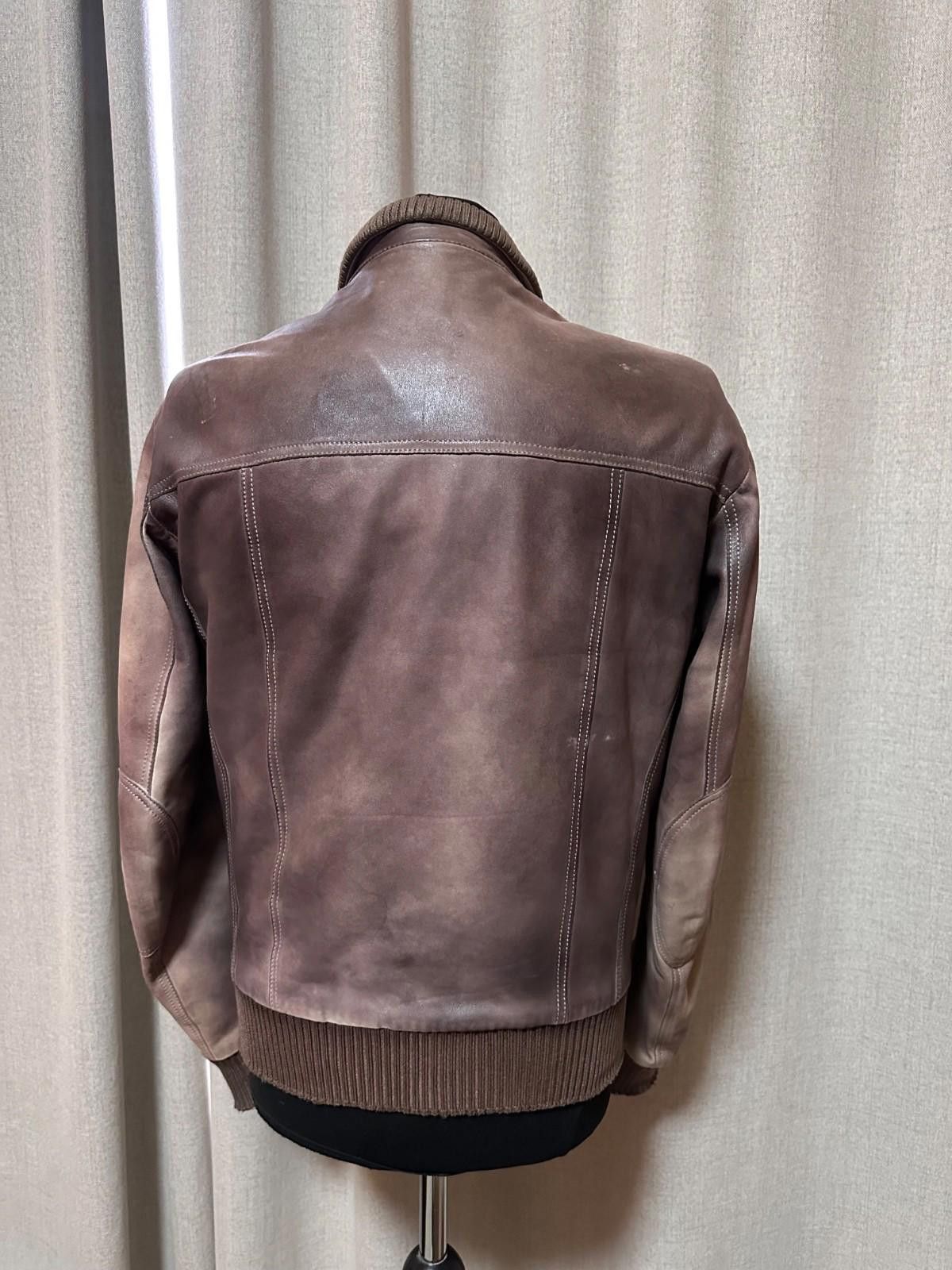 Gimo's Gimo’s GMS-75 Mens Leather Jacket Italian Luxury Brown Sz L Size US L / EU 52-54 / 3 - 7 Thumbnail