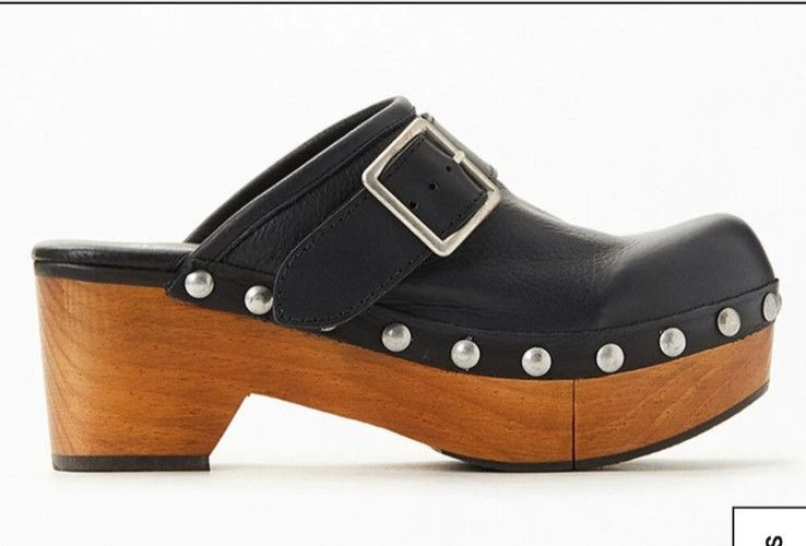 Free People Free People Culver City Clog Black Leather Studs EU 40 US 10 Size US 10 / IT 40 - 12 Thumbnail