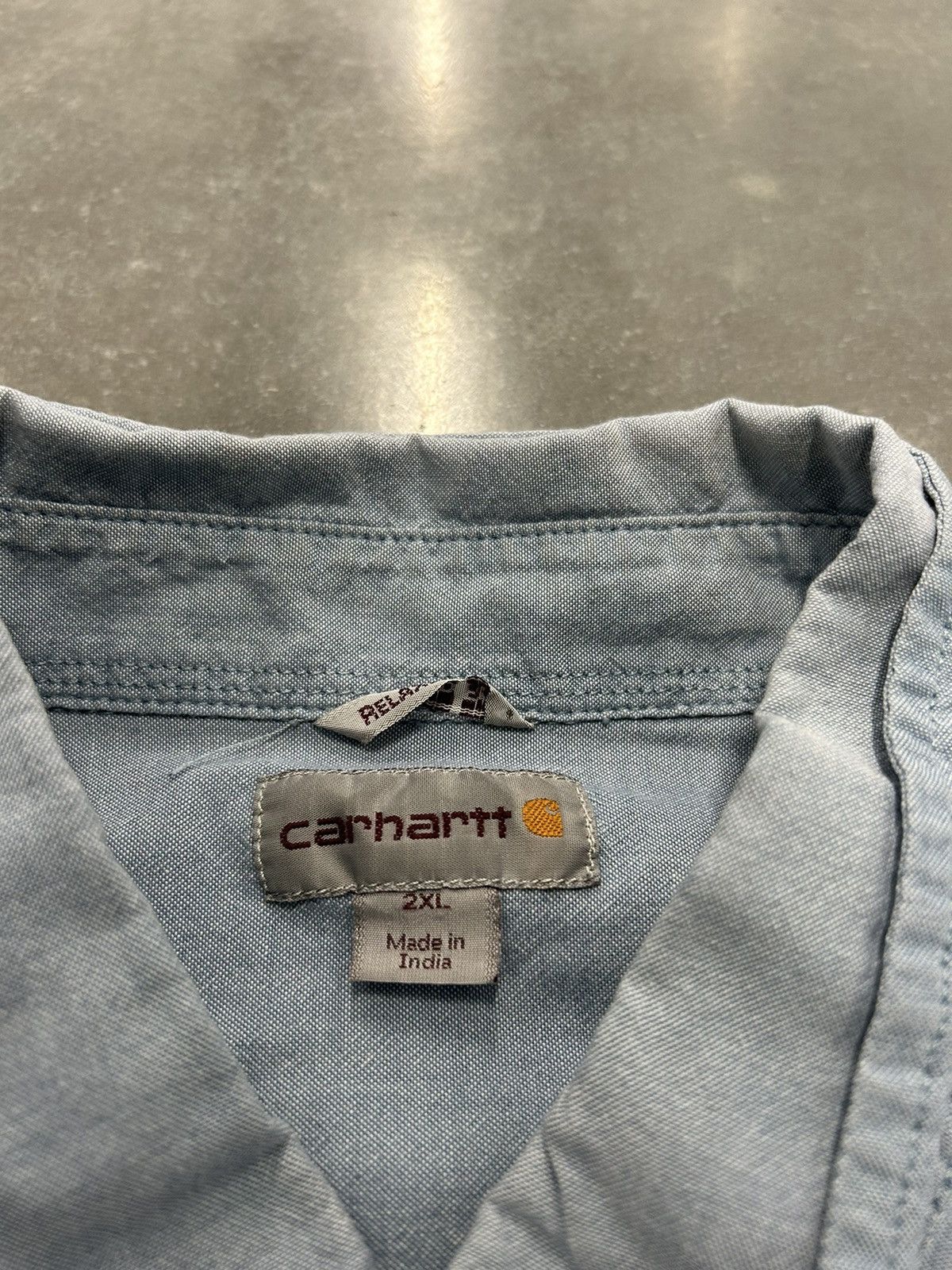 Carhartt Faded Carhartt denim button up Size US XXL / EU 58 / 5 - 3 Thumbnail