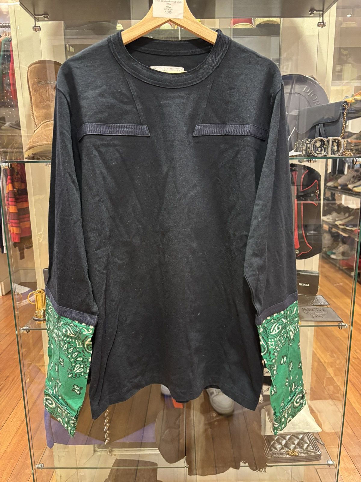 Sacai Bandana Sleeve LS