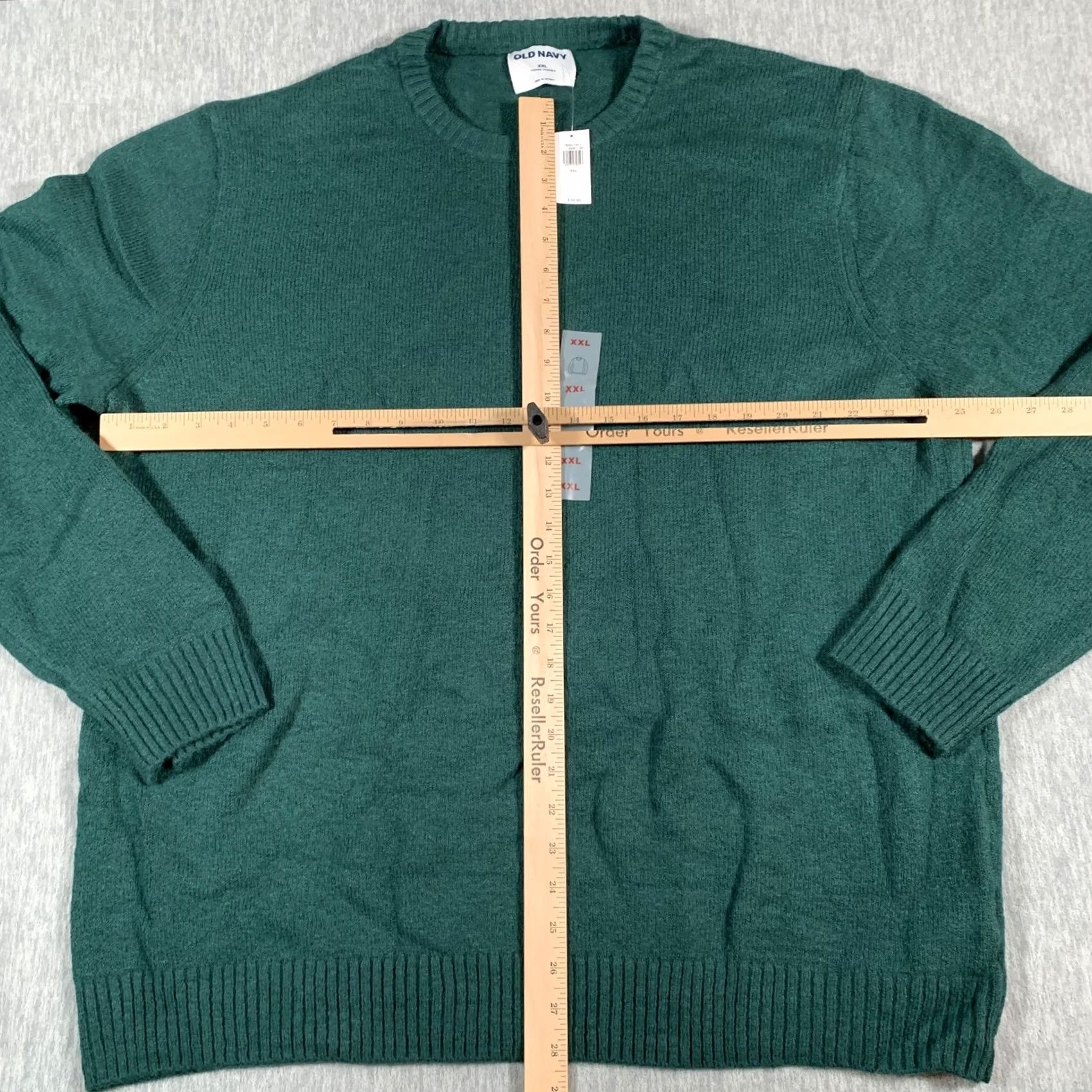 Old Navy Old Navy Sweater Mens 2XL Green Crewneck Pullover Ribbed Knit Machine Washable Size US XXL / EU 58 / 5 - 7 Thumbnail