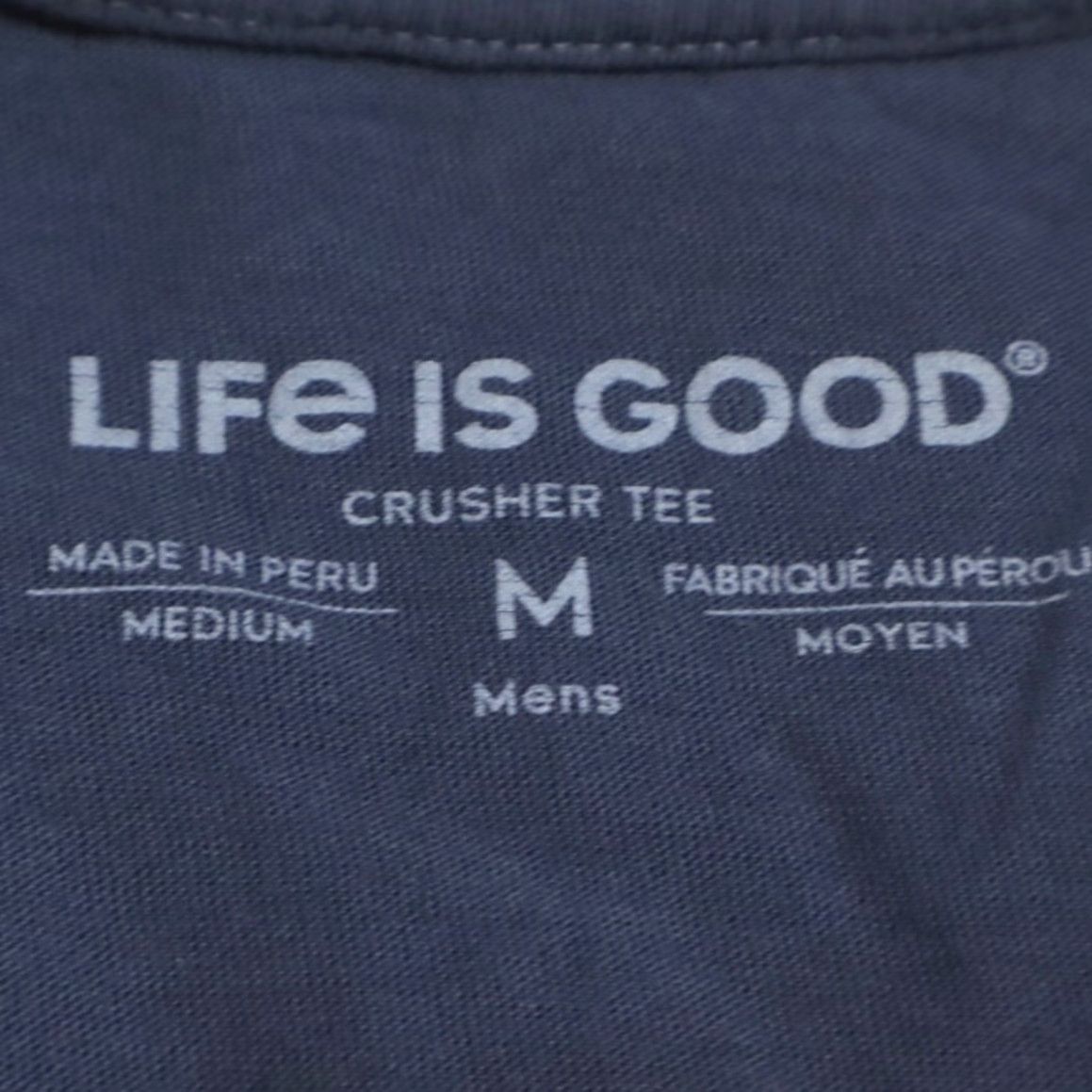 Life is Good Life is Good Call Me Old Fashioned Solid T-Shirt Navy Blue Men's M Size US M / EU 48-50 / 2 - 5 Thumbnail