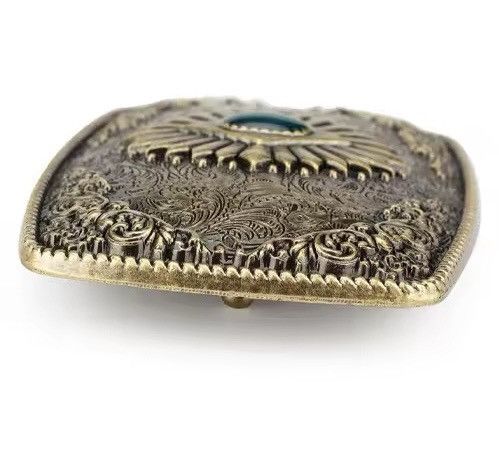 Japanese Brand Retro Printed Gems alloy belt buckle Size ONE SIZE - 3 Thumbnail