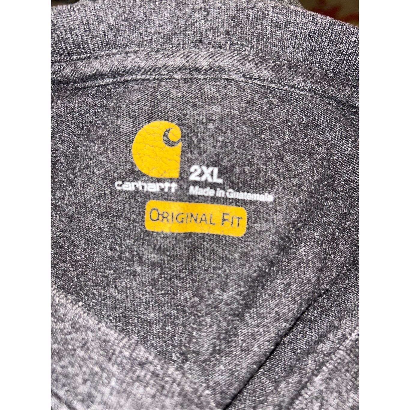 Carhartt Carhartt Original Fit L Long-Sleeve Pocket T-Shirt Dark Gray Size US XXL / EU 58 / 5 - 4 Thumbnail