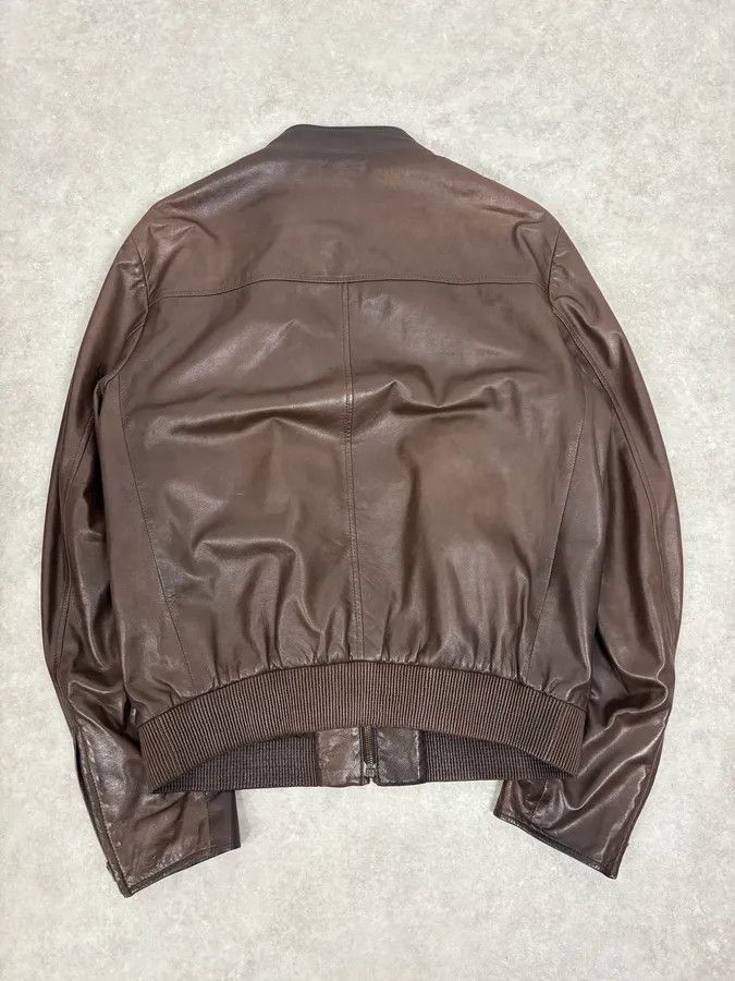 Prada AW2011 Prada Biker Brown Minimalist Leather Jacket Size US M / EU 48-50 / 2 - 6 Thumbnail