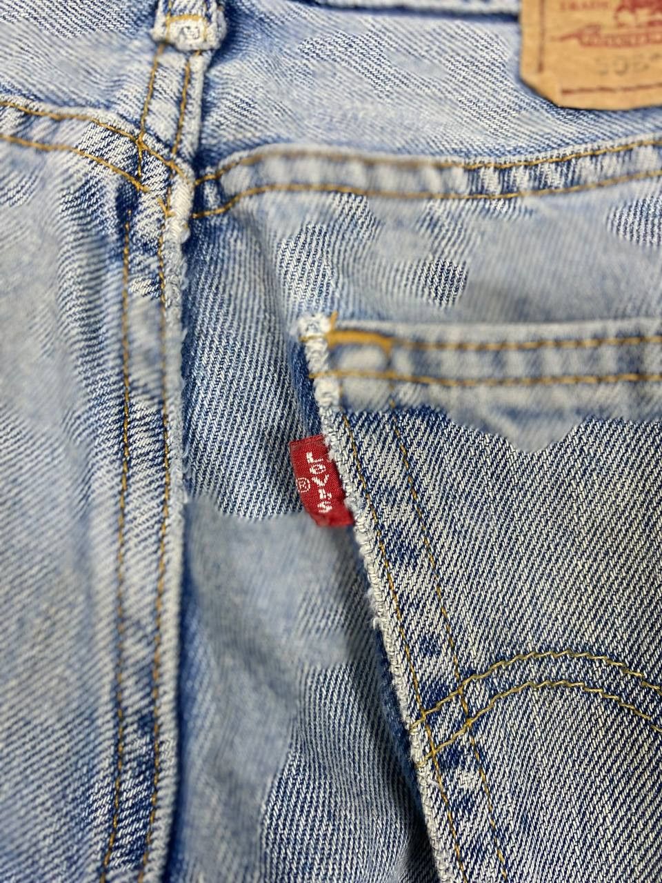 Levi's vintage levis 505 straight fit dirty denim nice design Size US 32 / EU 48 - 4 Thumbnail