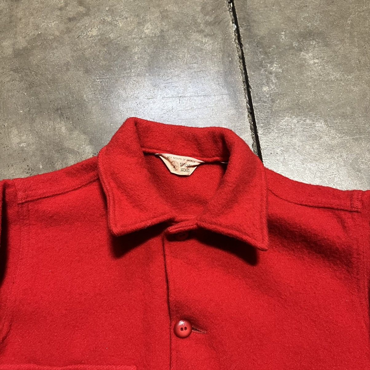 Vintage Vintage 70s Boy Scouts Red Wool Shirt Jacket Mackinaw USA Size US S / EU 44-46 / 1 - 3 Thumbnail