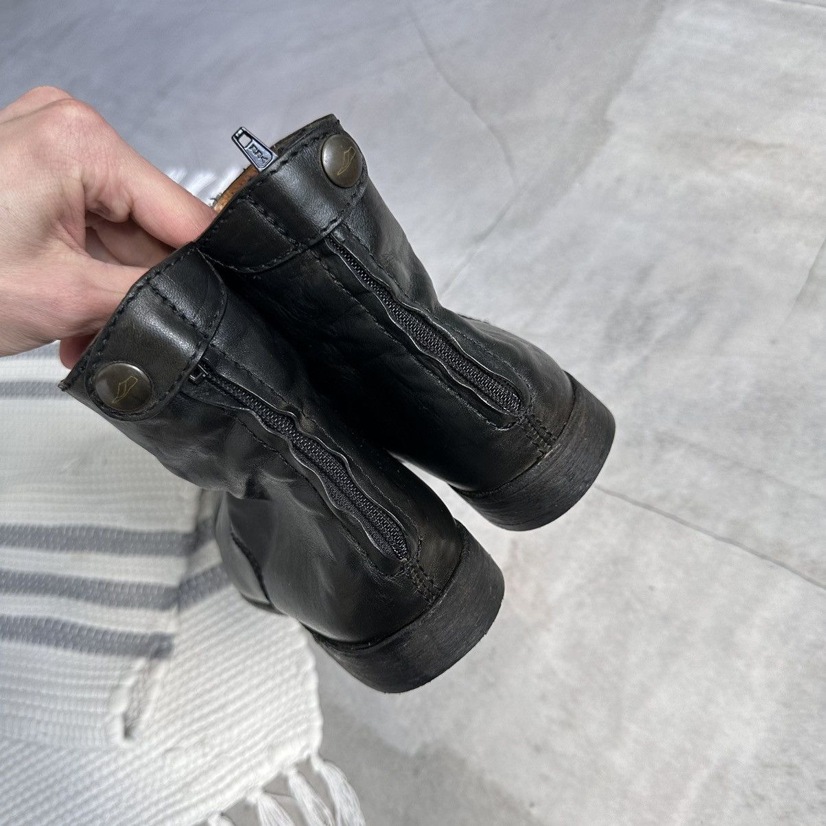 The Last Conspiracy RARE The Last Conspiracy Leather Ankle Boots Guidi Style Size US 7 / IT 37 - 7 Thumbnail
