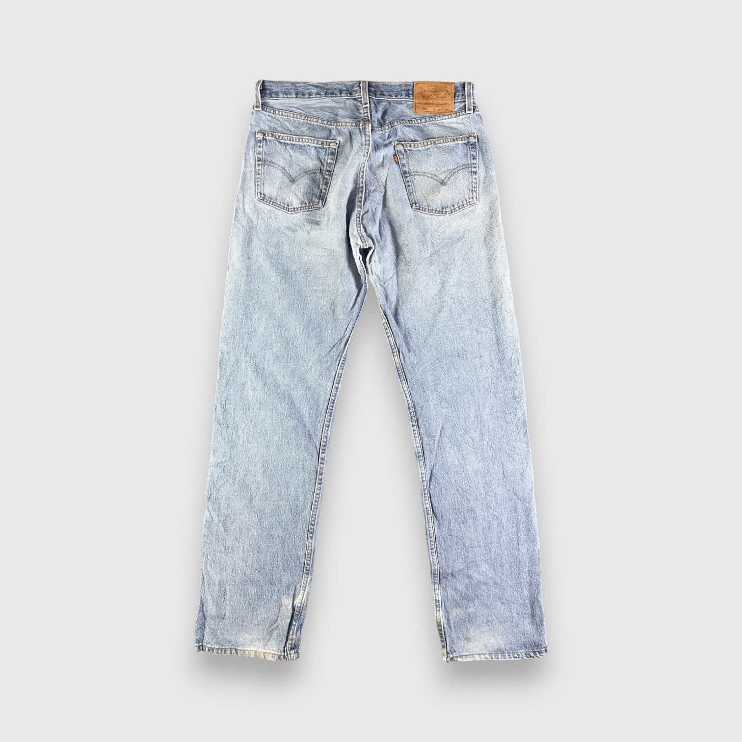 Levi's Vintage Blue Wash Levis 501 Jeans-J3985 Size US 35 - 2 Thumbnail