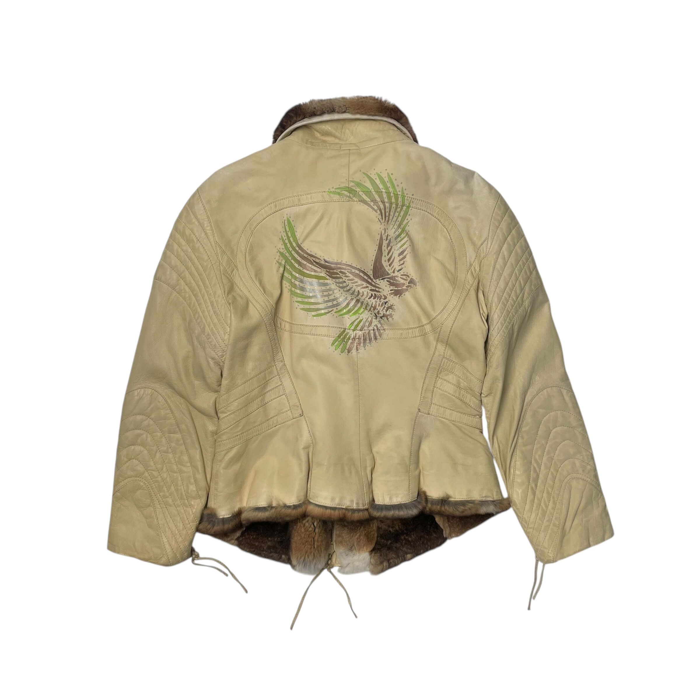 Roberto Cavalli Roberto cavalli eagle print leather&fur jk Size M / US 6-8 / IT 42-44 - 9 Thumbnail