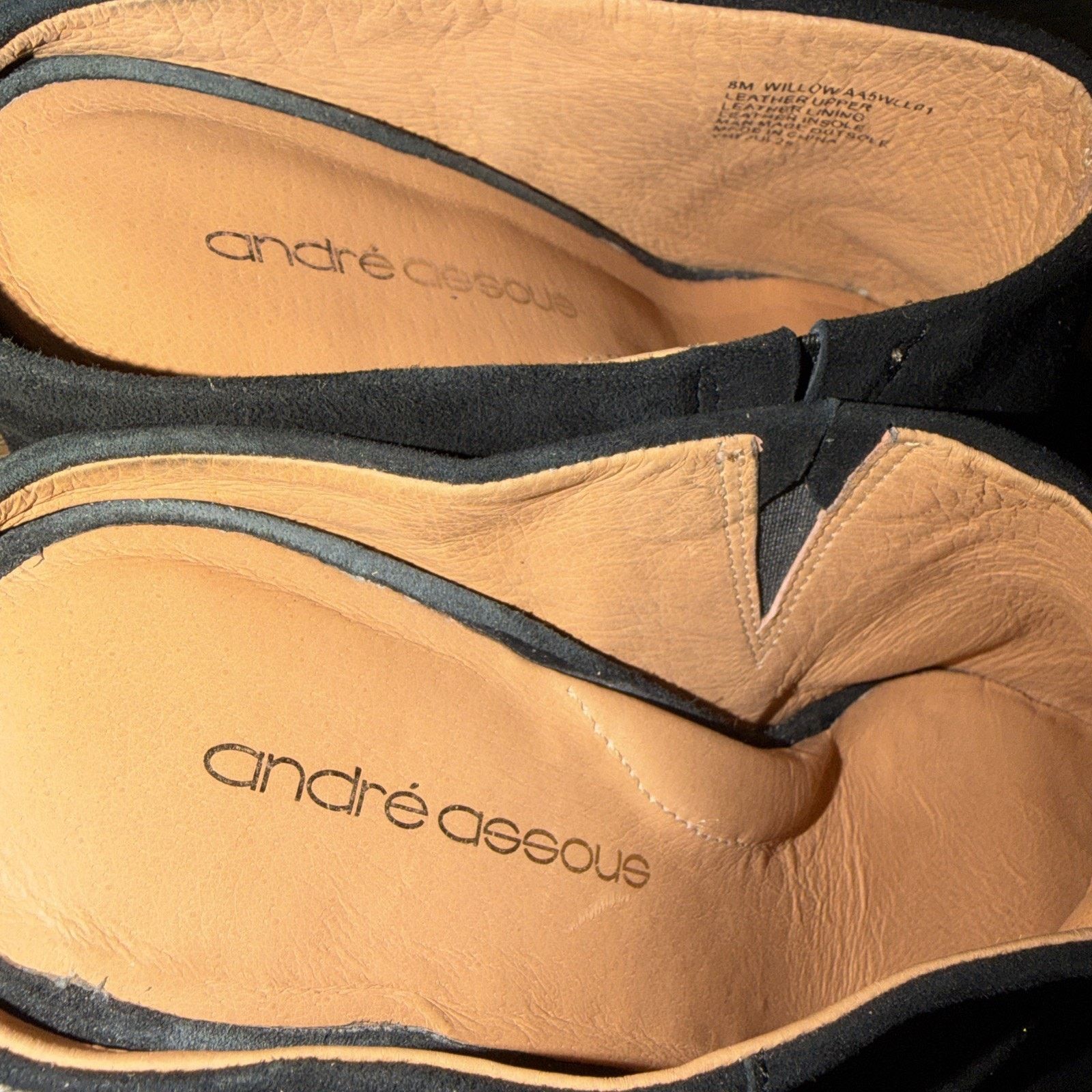 The Unbranded Brand Andre Assous Women's Black Slip On Heel Shoes Size 8 Size US 8 / IT 38 - 6 Thumbnail