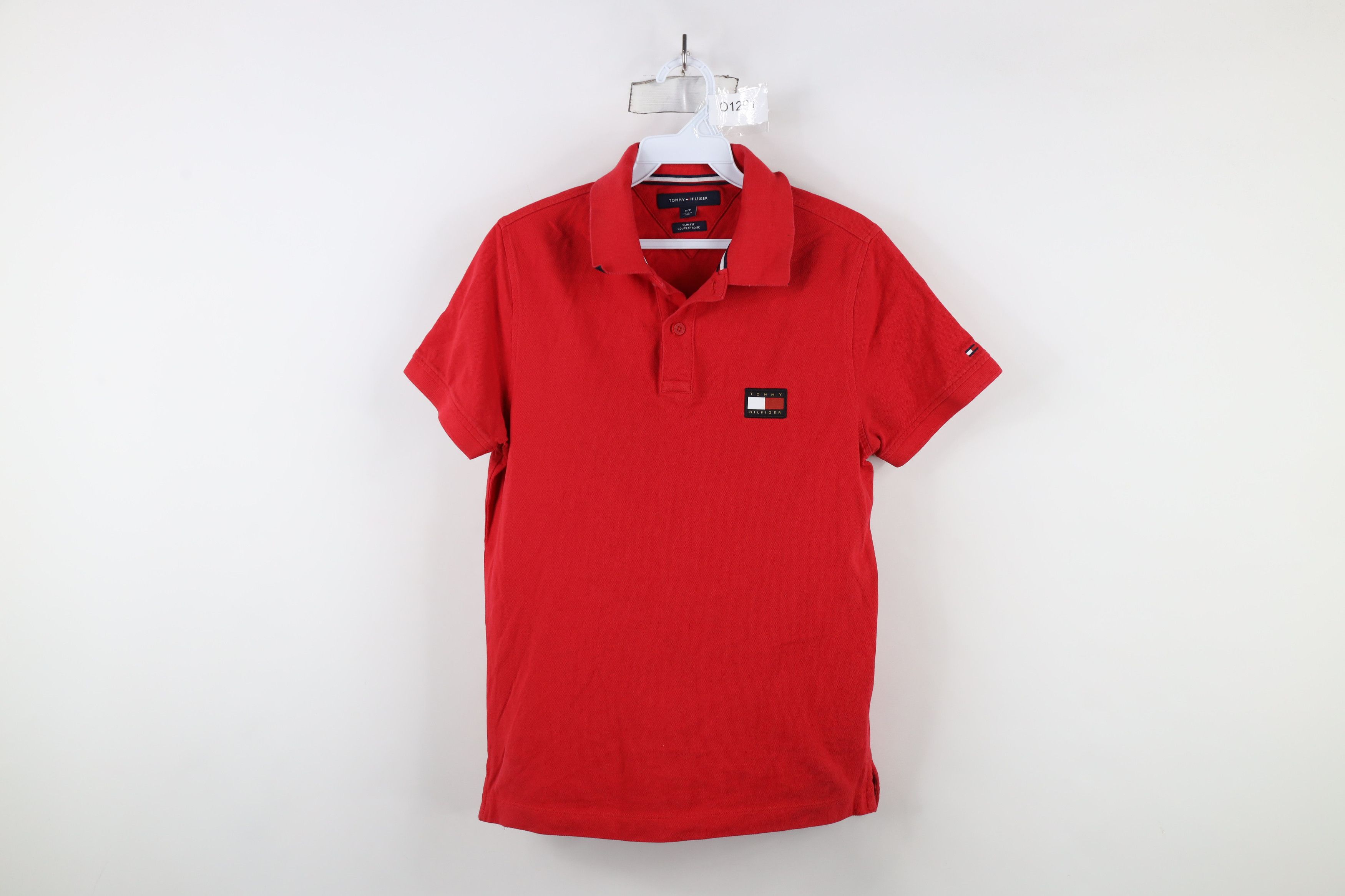 Tommy Hilfiger × Vintage Vintage Tommy Hilfiger Spell Out Patch Logo Collared Polo Size US S / EU 44-46 / 1 - 1 Thumbnail