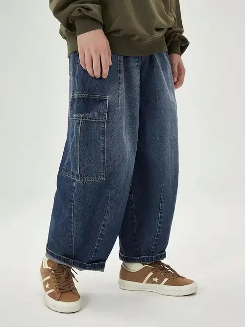 Japanese Brand 21SS Tokyo Union Japanese Blue Denim Cargo Pants Size US 32 / EU 48 - 3 Thumbnail
