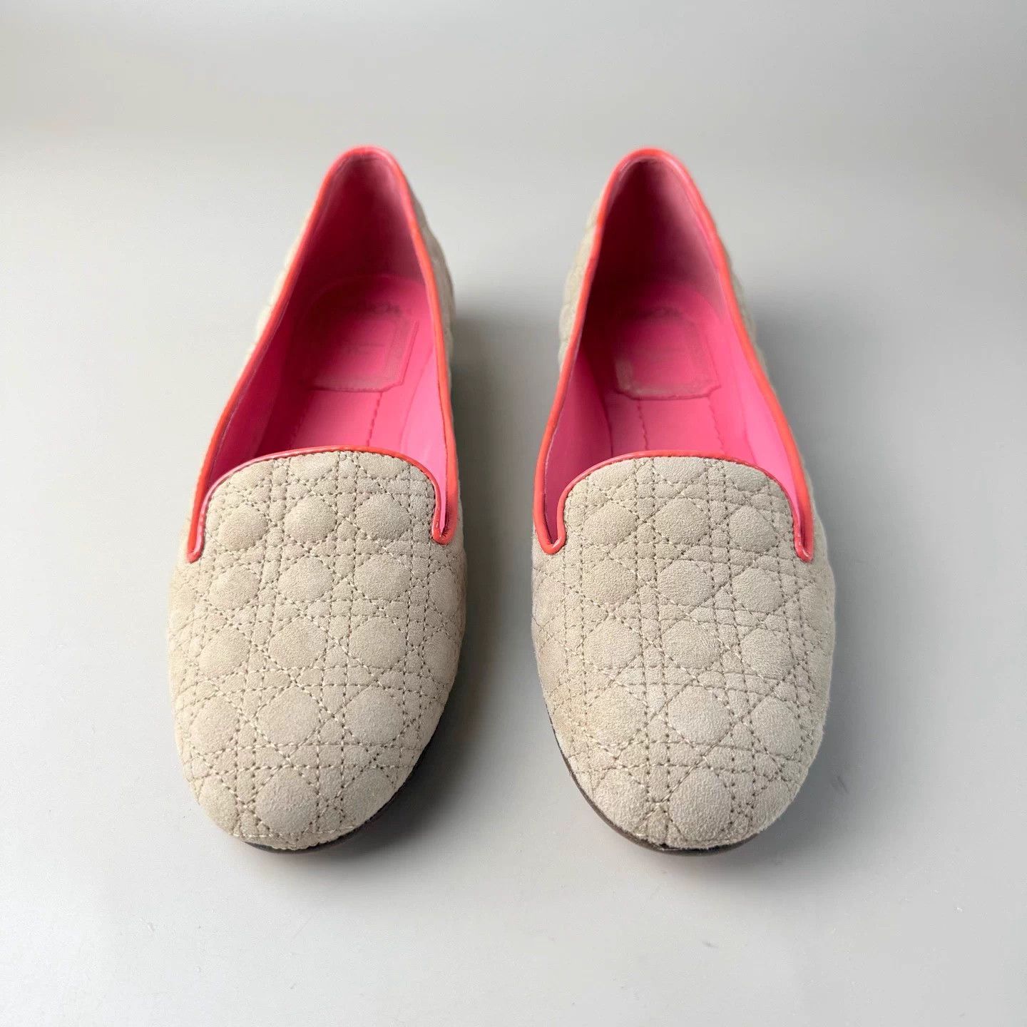 Dior Dior latte houndstooth low-heel slip-on 35.5 EU Size US 4.5 / IT 34.5 - 2 Thumbnail