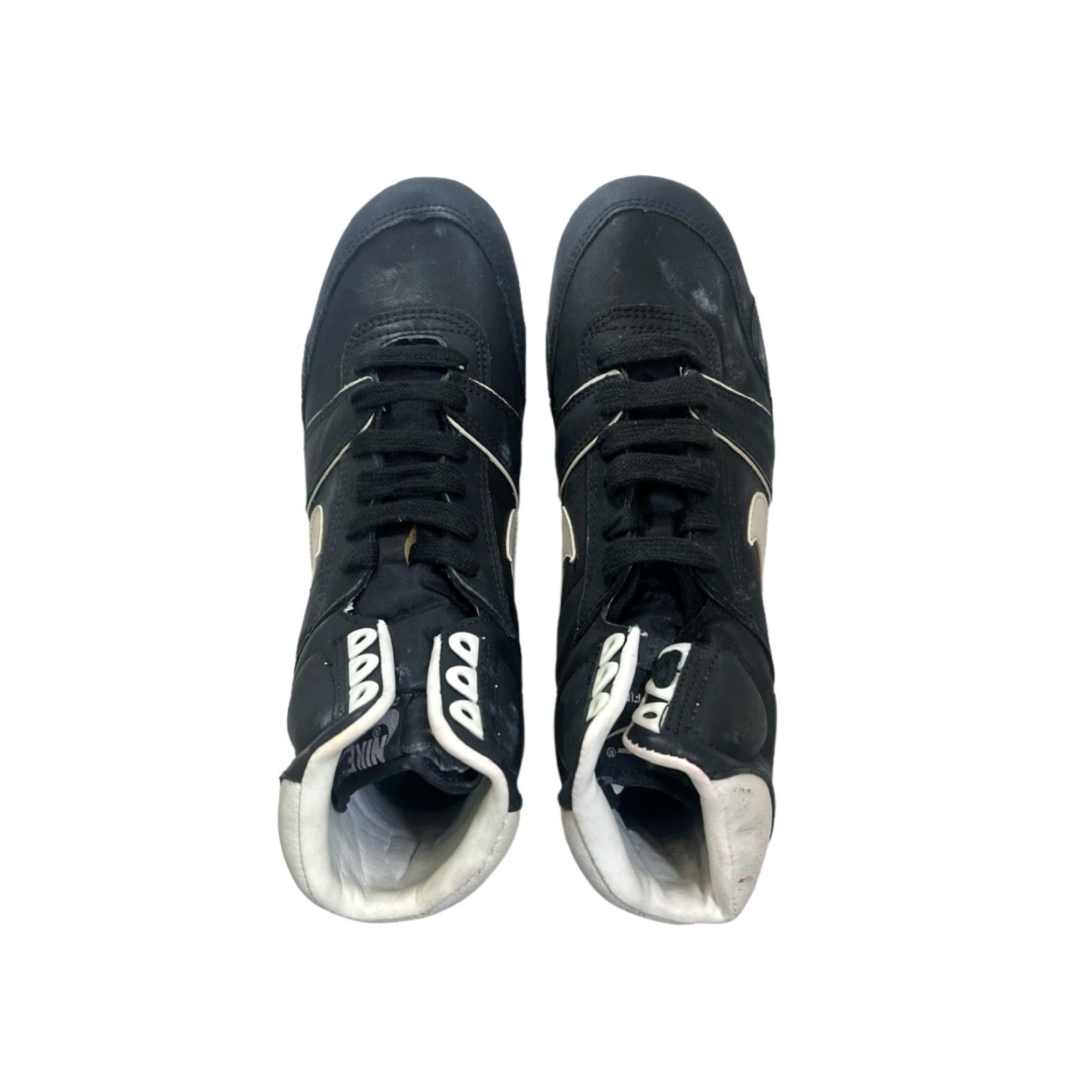 Nike VINTAGE Nike Open Field Cleats Mens 8 Football NIB 1988 Black White Deadstock Size US 8 / EU 41 - 2 Thumbnail