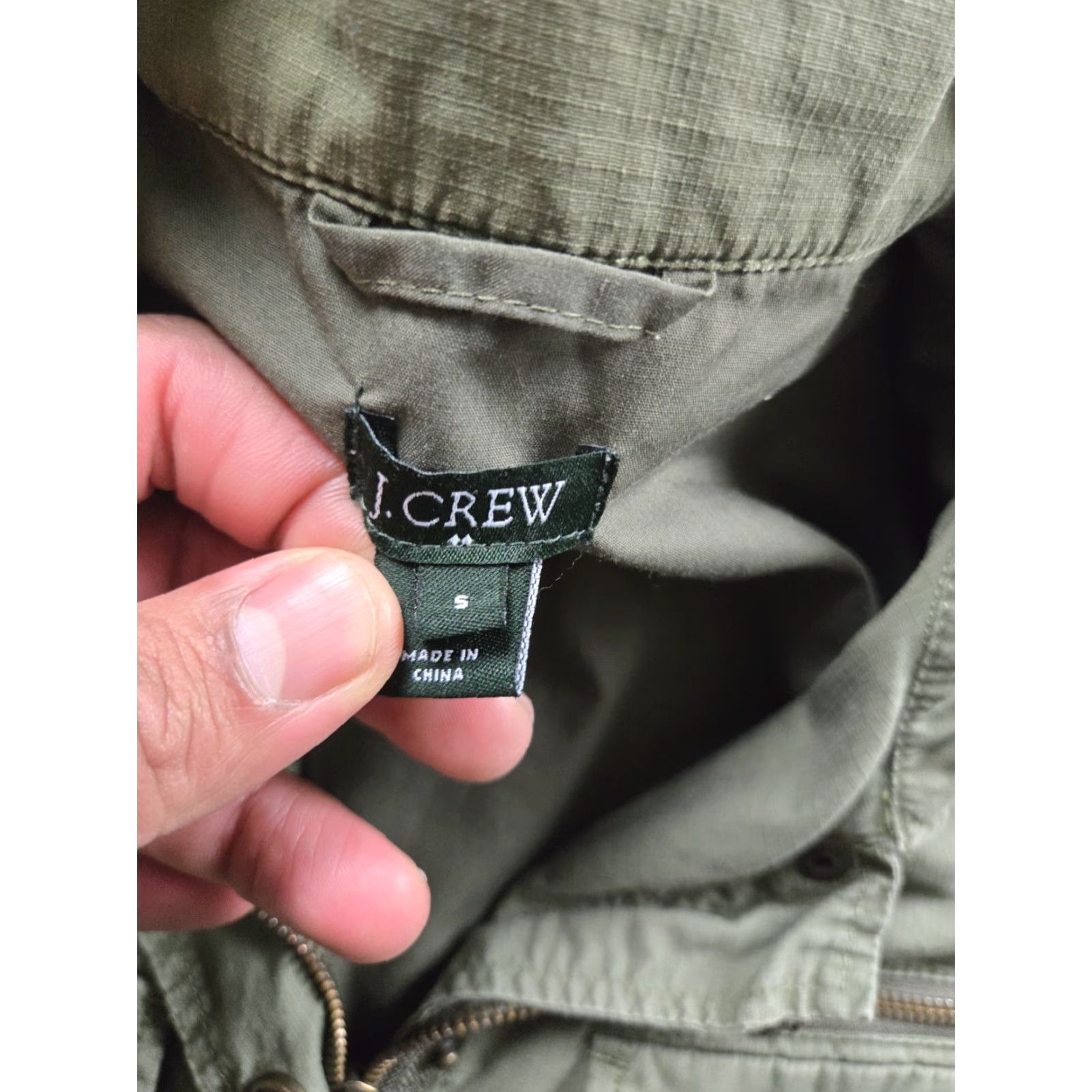 J.Crew J. Crew Military Jacket Womens Small Green Full Zip Pockets Lightweight Size S / US 4 / IT 40 - 6 Thumbnail