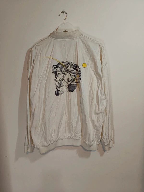 Adidas Vintage 80s-90s Adidas Stefan Edberg tournament rare jacket Size US L / EU 52-54 / 3 - 3 Thumbnail