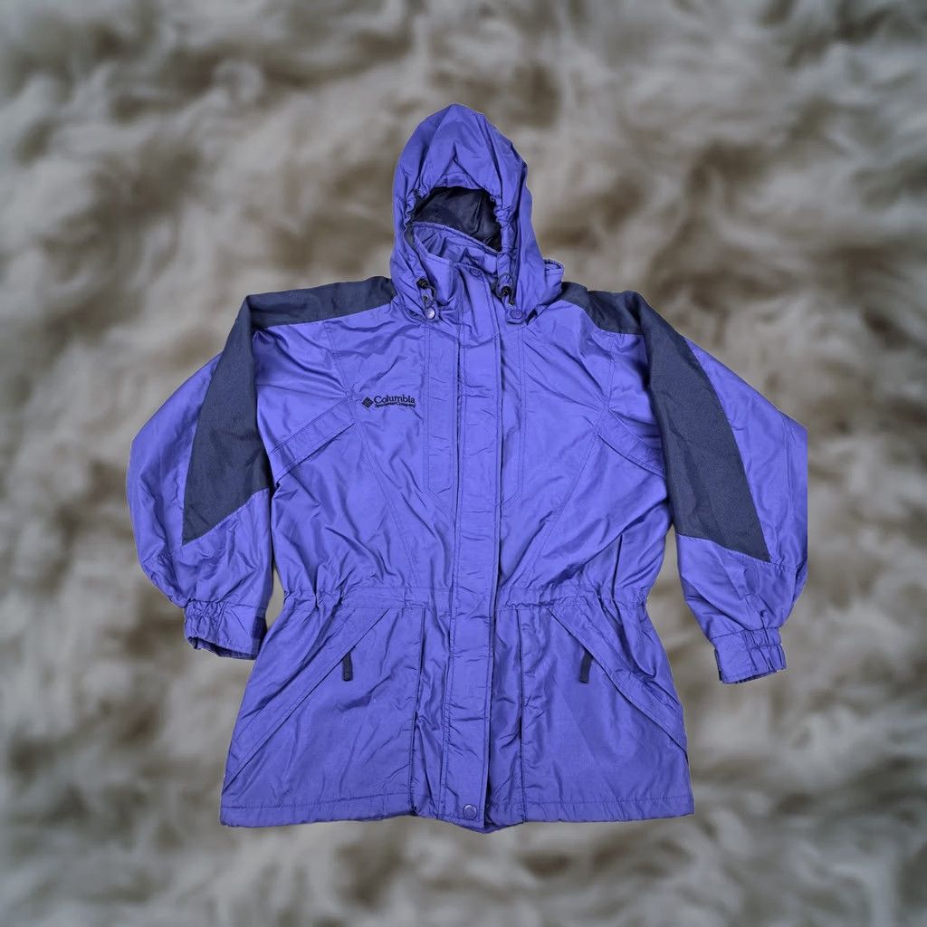 Vintage VINTAGE Columbia Jacket Womens L Purple Hooded Parka Lined Insulated 90s Size L / US 10 / IT 46 - 1 Thumbnail