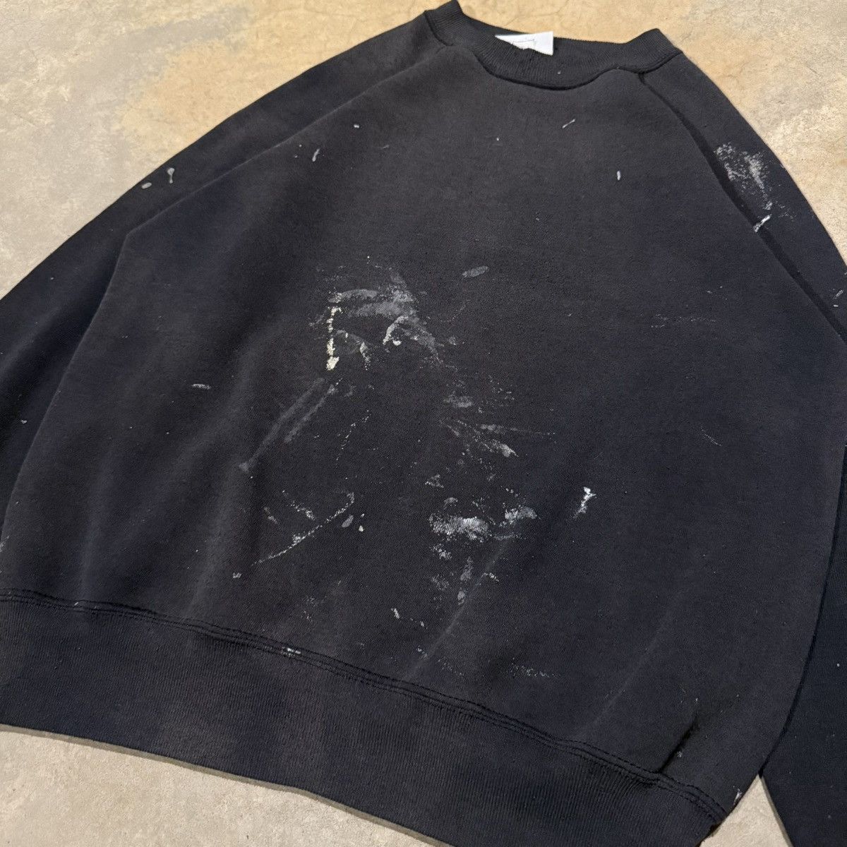 Vintage 1980s Faded Distressed Painted Raglan Crewneck ERD Grunge Size US L / EU 52-54 / 3 - 3 Thumbnail