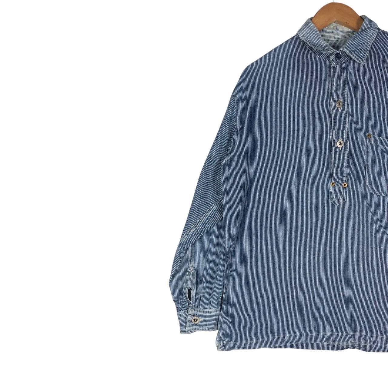 Vintage Vintage Turkeybears Striped Denim Shirt Size US M / EU 48-50 / 2 - 3 Thumbnail