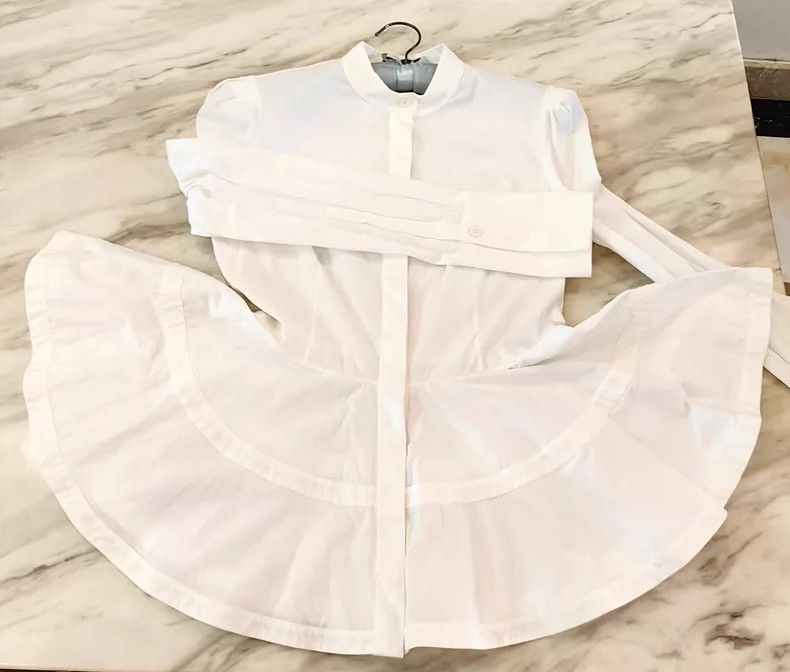 Alexander McQueen Alexander McQUEEN size 40 Skirt and waist cinching white s Size M / US 6-8 / IT 42-44 - 2 Thumbnail