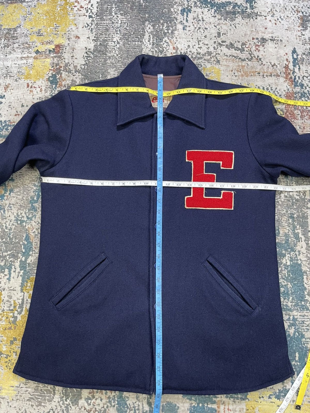 Edwin Vtg Edwin Ranch & Wester Letterman Wool Coach Jacket Size US M / EU 48-50 / 2 - 6 Thumbnail