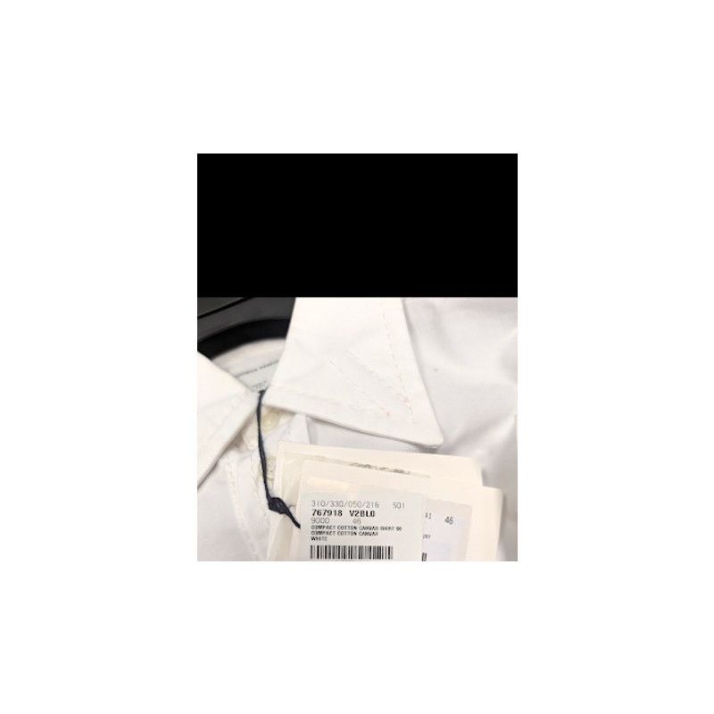 Bottega Veneta o1rshd1 Compact Cotton Canvas Shirt in White Size US S / EU 44-46 / 1 - 22 Thumbnail